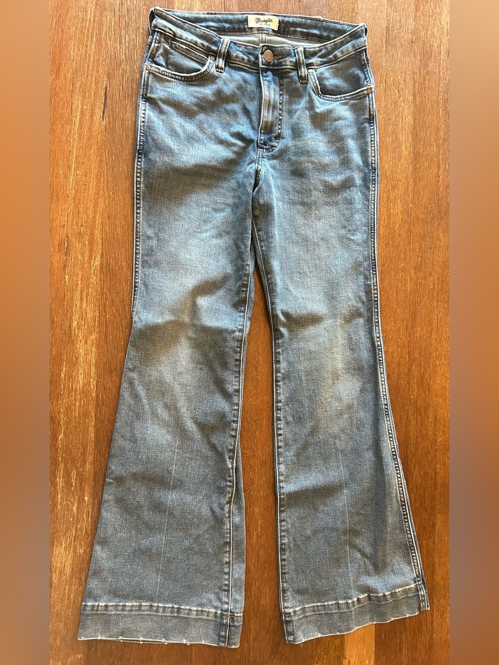 Wrangler Retro Bailey High Rise Trouser Jeans 28x32 Shelby Flare Western
